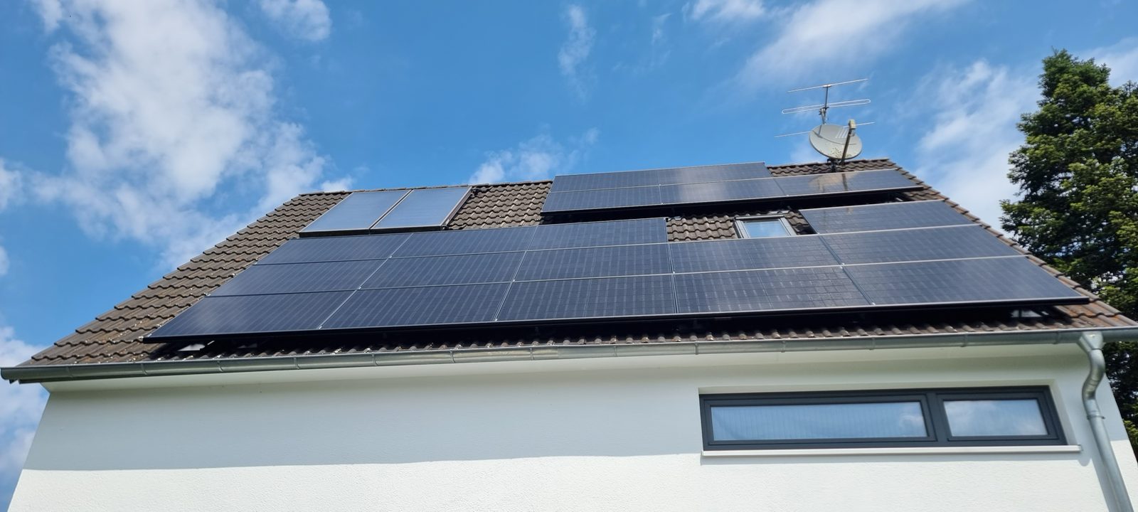 Photovoltaik-Anlage auf einem Eigenheim in der Oberpfalz